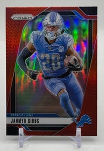 Jahmyr Gibbs 2024 Prizm Retail Red SSP Football Card No. 93