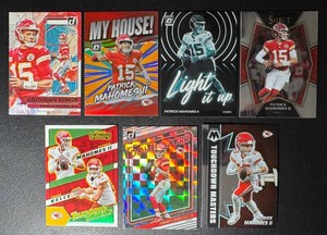 Patrick Mahomes 7-Card Insert Football Card Lot
