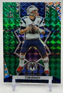 Tom Brady 2022 Mosaic Green Super Bowl LI MVP Prizm Football Card No. 292