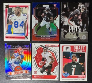 Kyle Pitts 6-Card Rookie Football Card Lot