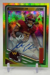 Austin Ekeler 2021 Score Gold 2950 Auto Football Card No. 203