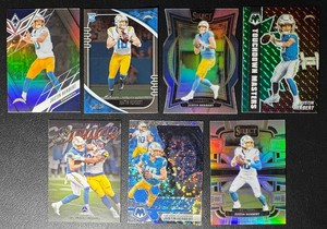 Justin Herbert 7-Card ParallelRookie Football Card Lot