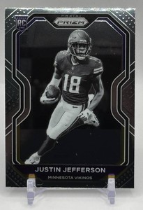 Justin Jefferson 2020 Prizm SP Negative Minnesota Vikings Rookie Football Card No. 398