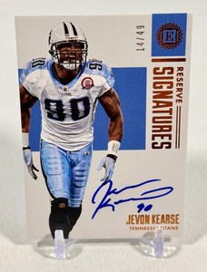Jevon Kearse Auto 49 2017 Encased Reserve Signatures #RS-JKS Numbered 1449 Football Card