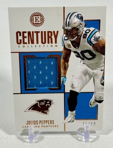 Julius Peppers 50 Patch 2019 Encased Century Collection #CC6 Numbered 1850 Football Card