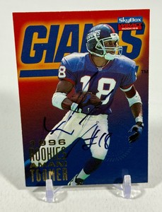 Amani Toomer Auto RC 1996 SkyBox Impact Rookies #A6 Football Rookie Card