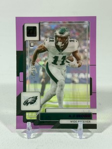 AJ Brown 175 2022 Clearly Donruss Purple #39 Numbered 115175 Football Card
