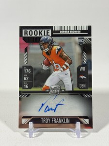 Troy Franklin Auto RC 2024 Contenders Optic Rookie Ticket Silver #113 Football Card