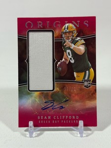Sean Clifford 99 Jumbo Patch Auto 99 2023 Origins Red #RJJA-SC Numbered 3999 Football Card