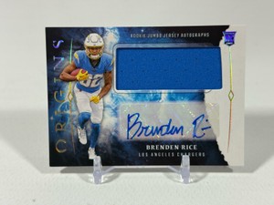 Brenden Rice RPA 2024 Origins #RJA-BRI Rookie Jumbo Patch Auto Football Card