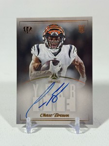 Chase Brown RC Auto 2023 Luminance Year One #Y1CBR Rookie Football Card
