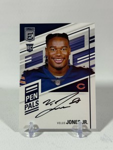 Velus Jones Jr. RC Auto 2022 Elite Pen Pals #30 Rookie Football Card