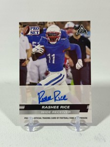Rashee Rice RC Auto 2022 Pro Set #PSA-RR3 Rookie Football Card