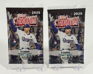 2 Packs - 2025 Topps Stadium Club Baseball Cards