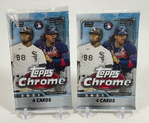 2 Packs - 2021 Topps Chrome Baseball Cards