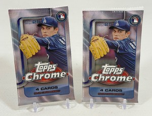 2 Packs - 2025 Topps Chrome Baseball Cards