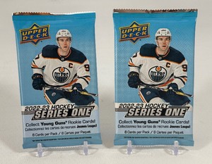2 Packs - 2022-23 Upper Deck Hockey Series One w Young Guns RC