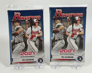 2 Packs - 2021 Bowman Baseball Cards