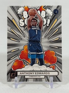 Anthony Edwards Bomb Squad Insert 2023-24 Donruss Baseketball Card #6 Minnesota Timberwolves