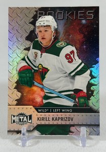 Kirill Kaprizov Metal RC Rainbow Foil RARE 2020-21 NHL Metal Universe #125 Rookie Minnesota Wild Hockey Card