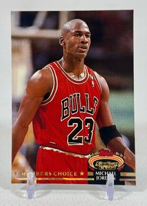Michael Jordan members Choice 1993 Topps Stadium Club #210 Basketball Card