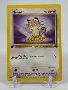 Meowth 1st Edition 5664 Pokemon Trading Card