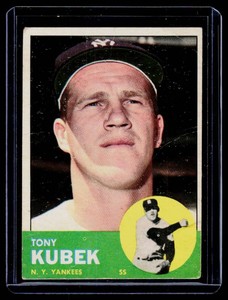 Tony Kubek 1963 Topps #20 Vintage Baseball Card
