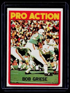 Bob Griese 1972 Topps #132 Vintage Football Card
