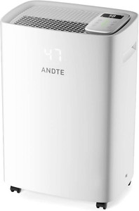 $190 6500 Sq.Ft Dehumidifier for Basement Home, ANDTE 120 Pints Large Room Dehumidifiers Efficient with Drain Hose & 1.32 Gal Tank, Smart Humidity Control, Touch Control Panel, Auto Defrost