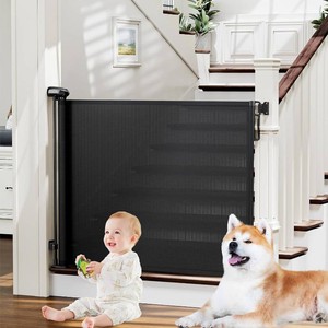 PRObebi Retractable Baby Gates for Stairs 54 Wide 34 Tall