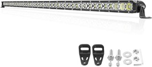 OFFROADTOWN 40 Inch LED Light Bar Single Row Off Road Lights 400W Spot Flood Combo Driving Light Slim LED Work Lights Bumper Roof Bars for Truck Pickup SUV UTV Toyota RZR