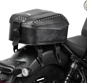 KEMIMOTO Motorcycle Tail Bag Rivet with Secure Locking Bracket 25L  Large Capacity Universal Motorcycle Luggage Travel Storage Bag for Trip Camping Outdoor