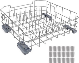 WD28X34744 WD28X26099 Dishwasher Lower Rack Compatible with GE Dishwashers  Replaces WD28X24396,WD28X22659,WD28X28918. Fits Models GDF510PSR3SS, GDF510PSM0SS, GDF510PSMOSS, GDF535PSR0SS, GDF510PSR6SS