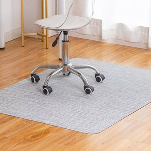 Baroyal Office Chair Mat for Hardwood Floor Under Desk Computer Rolling Chair Mat for WoodTile Floor Non-Slip Heavy Duty Desk Rug PVC Plastic Hard Floor Protector 36 x 48 (Mist)