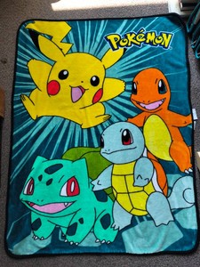 Retro Pokmon throw blanket