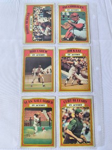 6-1972 Topps Puzzle Baseball Cards