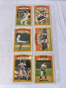 Lot of 6-1972 Topps Baseball Cards
