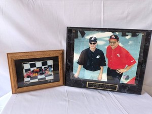 Framed NASCAR Memorabilia-2 pieces
