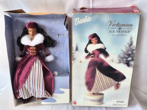2000 Victorian ice skater Barbie-in box