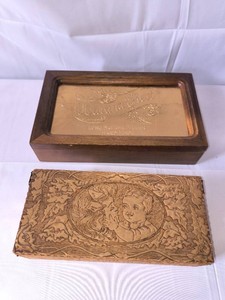 Antique chocolate box and Vintage Jewelery Box