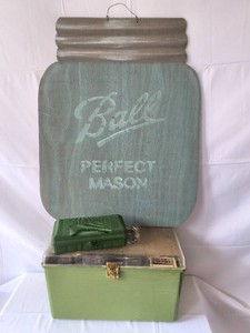 Vintage Sewing lot plus Ball Mason jar Decor