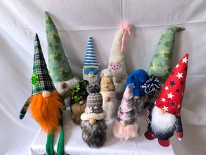 Lot of 11 Gnome plush