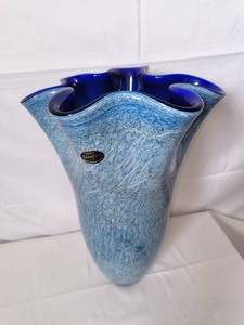 Vintage Jozefina Krosno Large Handmade Vase-Poland