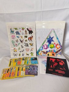 Pokmon cards, stickers, poster, game books