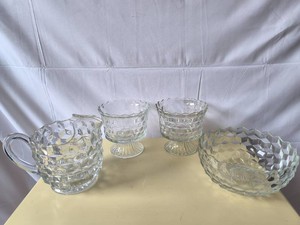 Vintage Fostoria Glassware lot-4 pcs.