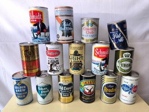 15 Collector beer cans lot