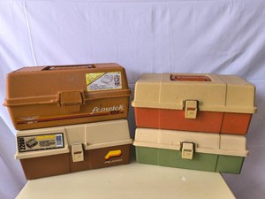 Vintage Tackle boxes-lot of 4