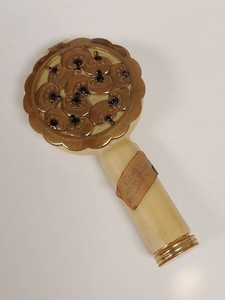 Vintage Coty Scepter Hand Mirror Compact Lipstick Combo Rachel 2