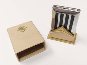 Vintage Harriet Hubbard Ayer Art Deco Double Compact with Original Box
