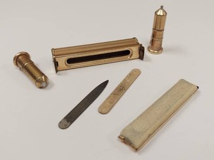 Vintage 1924 Eversmart Gold Filled Manicure Compact Set Patented